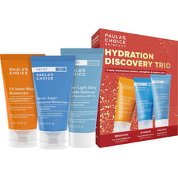 Paulas Choice Hydration Trio Travel Essentials Mini Kit  Includes C5 5% Vitamin C Moisturizer  RESIST Barrier Repair Moisturizer and RESIST Wrinkle De