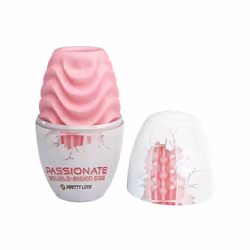2 x Silicone Masturbation Egg (Pink)