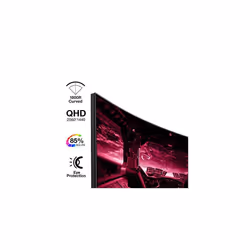 KOORUI QHD Curved 27 Inch Monitor, Fast VA Computer Gaming Monitor(2560 * 1440P, R1800, 144Hz, 1ms, DCI-P3 85%, DP+HDMI, Game Mode, Eye Prot