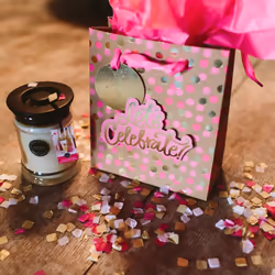Bridgewater Candle 18oz Large Soy Wax Blend Fragranced Jar Candle-Let's Celebrate