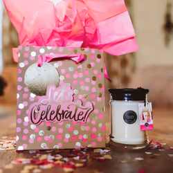 Bridgewater Candle 8oz Soy Wax Blend Fragranced Jar Candle-Let's Celebrate