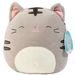 Squishmallows 8-Inch Tally The Grey Cat - Official Jazwares Plush - Collectible Soft & Squishy Kitty Stuffed Animal Toy - Add to Your Squad - Gift for