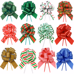 Joyin 10257, Gift wrap bow, Multicolour, Christmas, 24 pc(s)