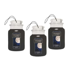 Yankee Candle 3pc Classic Paper Car Jar Hanging Odor Neutralizing Air Freshener  MidSummer's Night