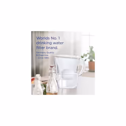BRITA Marella Water Filter Jug Graphite (2.4L) Starter Pack incl. 3x MAXTRA PRO All-in-1 cartridge - fridge-fitting jug with digital LTI and Flip-Lid