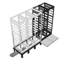 Middle Atlantic Products Raised Floor Support Angles 1 Bay for MRK 26", MRK/VRK/VMRK 31”