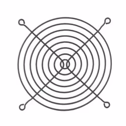 Middle Atlantic Products GUARD, Fan guard, Steel, Black, Greenguard, 114.8 mm, 6.35 mm