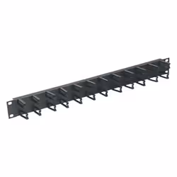 Middle Atlantic Products HCM-1, Cable management panel, Black, Steel, Greenguard, 48.3 cm (19"), 482.6 mm