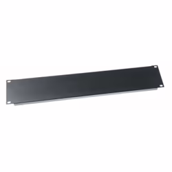 Middle Atlantic Products PBL-2, Blank panel, Black, Aluminium, 2U, Oval, 8.89 cm (3.5")