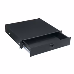 Middle Atlantic Products Drawer, 3 RU, Textured, w/Lock, Drawer unit, Black, Steel, 22.68 kg, 2U, 48.3 cm (19")