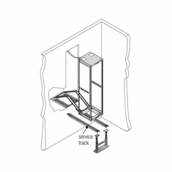 Middle Atlantic Products TRACKL, Metallic, Steel, 1270 mm, 9.53 kg