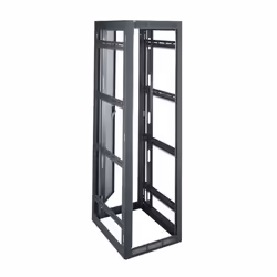 Middle Atlantic Products 44 RU WRK Series 24-1/4 Inch Wide Rack, 27 Inches Deep, Freestanding rack, 44U, 1134 kg, Black