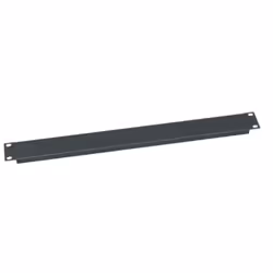 Middle Atlantic Products PBL1-CP12, Blank panel, Black, Aluminium, 1U, Oval, 483 mm