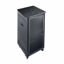 Middle Atlantic Products PTRK-21MDK, Freestanding rack, 21U, 226 kg, Key lock, Castor wheels, Black