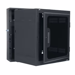 Middle Atlantic Products DWR Series Pivoting Wall Rack - DWR-12-26PD, Wall mounted rack, 12U, 90.7 kg, Key lock, Rack rails,  ...