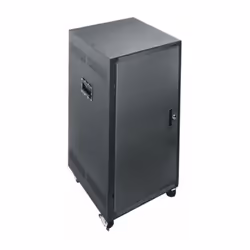 Middle Atlantic Products PTRK-2726, Freestanding rack, 27U, 226 kg, Key lock, Castor wheels, Black