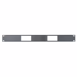 Middle Atlantic Products DECP One space Decora panel, Front panel, Steel, Black, 1 pc(s)
