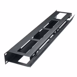 Middle Atlantic Products HHCM-1, Cable management panel, Black, Steel, 1U, 19", Greenguard