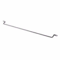 Middle Atlantic Products LBP-1.5R90, Cable lacing bar, Stainless steel, Steel, Greenguard, 3.81 cm (1.5"), 482.6 mm