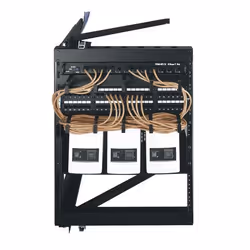 Middle Atlantic Products SFR Series Swing Frame Wall Rack - SFR-12-24, Wall mounted rack, 12U, 45.4 kg, Black