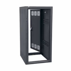 Middle Atlantic Products BGR-25SA-27, Freestanding rack, 25U, 1360.78 kg, Key lock, Black