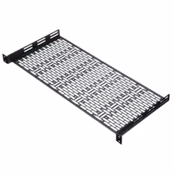 Middle Atlantic Products UFA-8, Rack shelf, Black, Steel, 15.88 kg, 1U, 19"