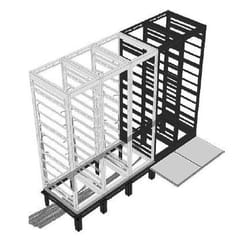 Middle Atlantic Products RIB Series Riser Bases 1 bay Freestanding rack Black