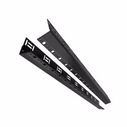Middle Atlantic Products BGR-RR38, Rack rail, Black, Steel, 38U, BGR, 46.7 mm