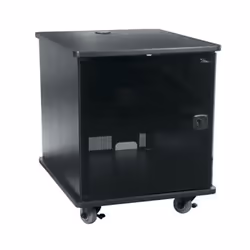 Middle Atlantic Products MFR-1227GE, Freestanding rack, 12U, 113 kg, Key lock, Castor wheels, Black