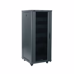 Middle Atlantic Products IRCS-2724, Freestanding rack, 27U, 340 kg, Key lock, Castor wheels, Black