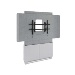 Middle Atlantic Products DS-1-FTW-L-WH monitor mount / stand 165.1 cm (65") Floor-to-wall White