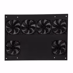 Middle Atlantic Products 414 CFM ERK Series Fan Top for the European Union, Top panel, Black, 6 fan(s), 10.2 cm, United State ...