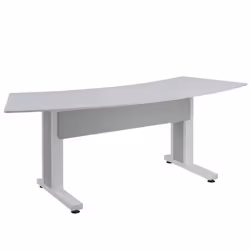 Middle Atlantic Products FM-TAR-0883430-D8W, Writing desk, Office, Straight, Kidney shape, White, High Pressure Laminate (HPL ...