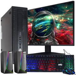 HP Elite 800G1 Desktop Computer PC  Intel Core i5 4th Gen Processor  16GB RAM  2TB HDD  MTG New 22 inch Monitor  RGB Speaker and Keyboard Mouse  WiFi