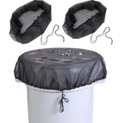 Owl Focus 375 Inch Mesh Cover for Rain Barrel Rain Bucket Leaf Filter Screen Cover Pack of 2