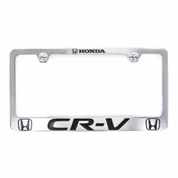 Honda CR-V Chrome Plated Zinc License Plate Frame Holder 2 Hole