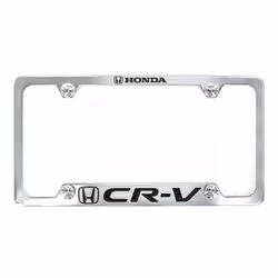 Honda CR-V Chrome Plated Zinc License Plate Frame Holder Bottom Engraved 4 Hole
