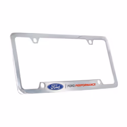 Ford Performance Wordmark Chrome Plated Metal License Plate Frame Holder
