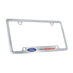 Ford Performance Wordmark Chrome Plated Metal License Plate Frame Holder