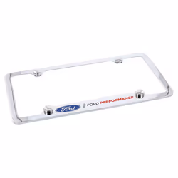 Ford Performance Wordmark Chrome Plated Metal License Plate Frame Holder