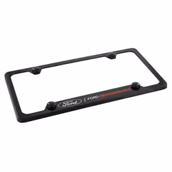 License Frame Inc Ford Performance Wordmark Black Coated Metal License Plate Frame Holder