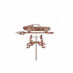 Mustang Car Weathervane with Roof Mount