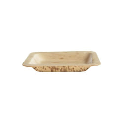 Square Bamboo Leaf Plate, Pack Of 100