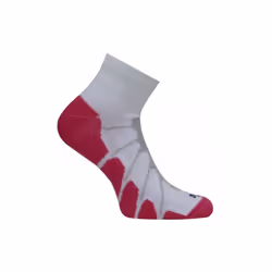 SS 4011 Sport Plantar Fasciitis Arch Support Ped Compression Socks, White-Fuchsia - Small