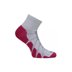 SS 4011 Sport Plantar Fasciitis Arch Support Ped Compression Socks, White-Fuchsia - Small