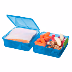 Sistema 3 Compartment 1.4L Lunch Cube Box Blue