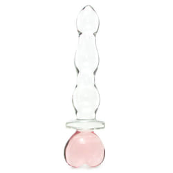 Ns Novelties Crystal Heart of Glass  Pink