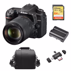 Nikon D7500 Kit Af-S 18-140Mm Ed Vr Dx+64Gcard+Bag+En-El15A+Cardreader