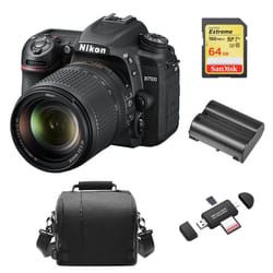 Nikon D7500 Kit Af-S 18-140Mm Ed Vr Dx+64Gcard+Bag+En-El15A+Cardreader