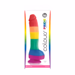 NS Novelties Colours - Pride Edition - 8" Dildo - Rainbow